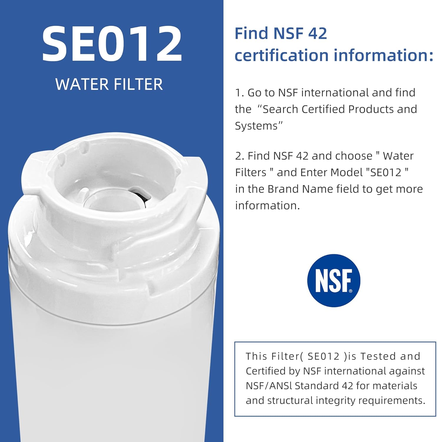 MSWF Refrigerator Water Filter Replacement for GE Smart Water MSWF Cartridge 101820A 101821B RWF1500A – 1 to 4 Pack | SETFEEL