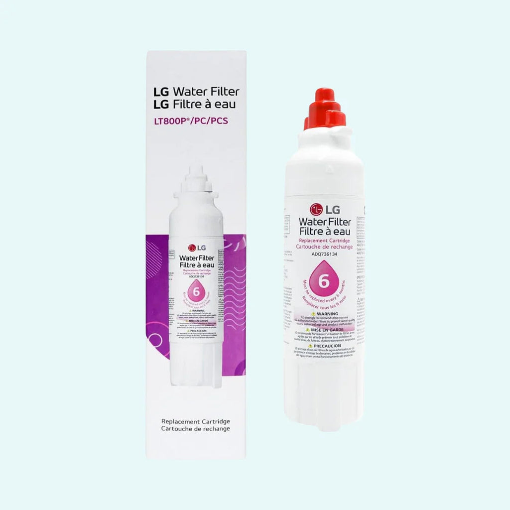 Genuine LG LT800P- 6 Month / 200 Gallon Capacity Replacement Refrigerator Water Filter (NSF42 and NSF53) ADQ73613401, ADQ73613408, or ADQ75795104 , White