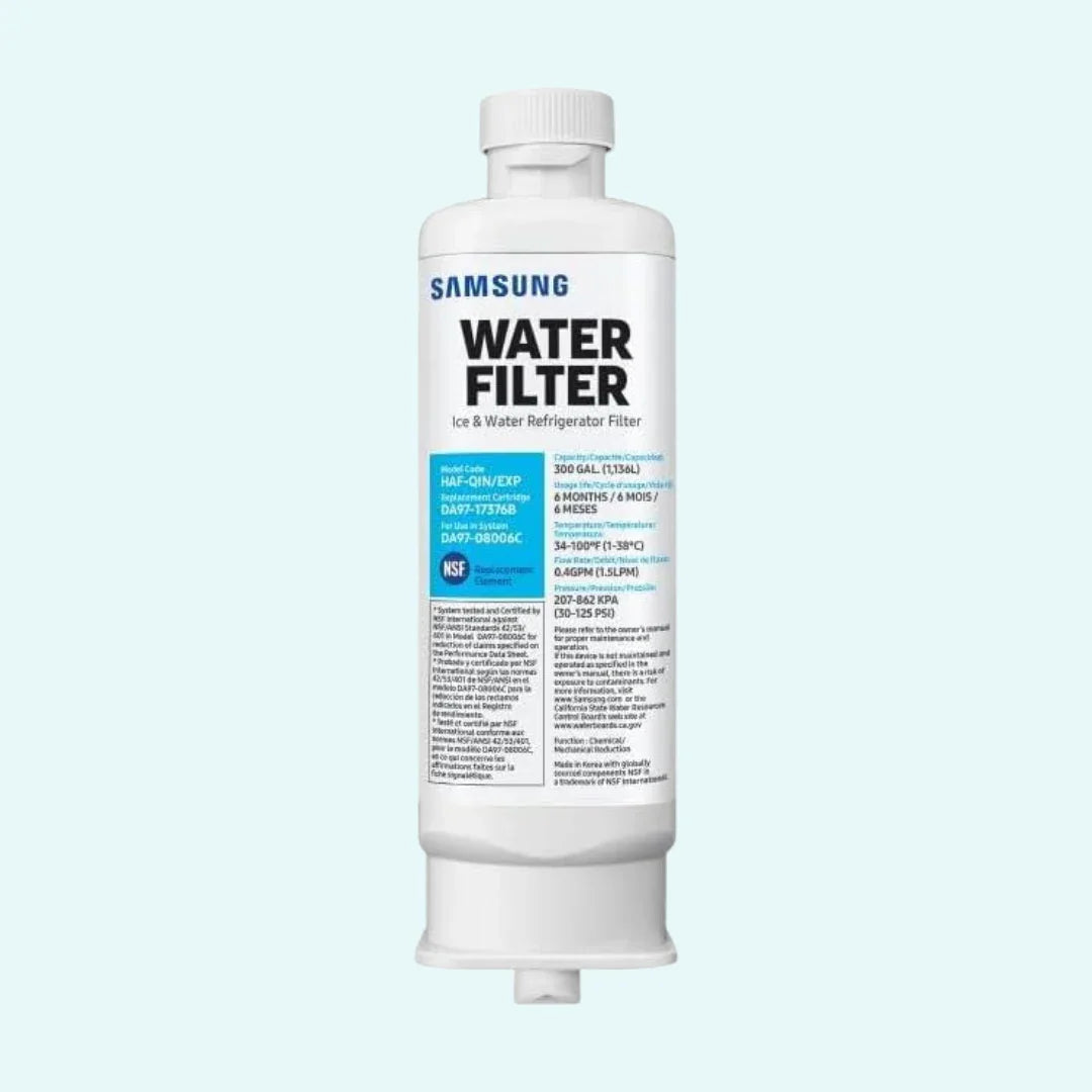 SAMSUNG Genuine Filter for Refrigerator Water and Ice, Carbon Block Filtration,DA97-17376B, 6-Month Life, HAF-QIN/EXP, Multi Pack