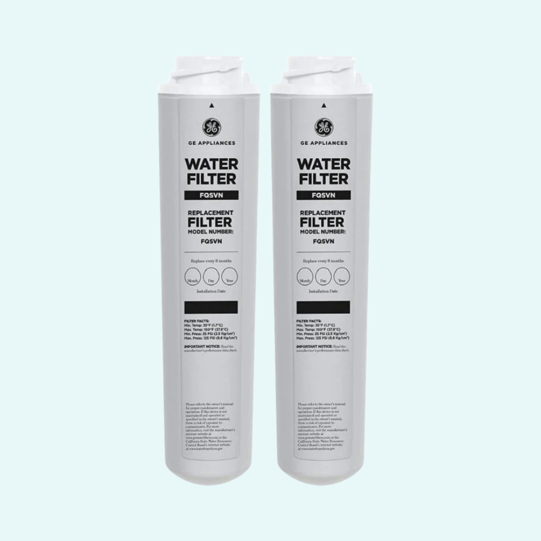 GE FQSVN Dual-Stage Water Filter Replacement – Compatible with GE FQSVF, NSF 42 & 53 Certified