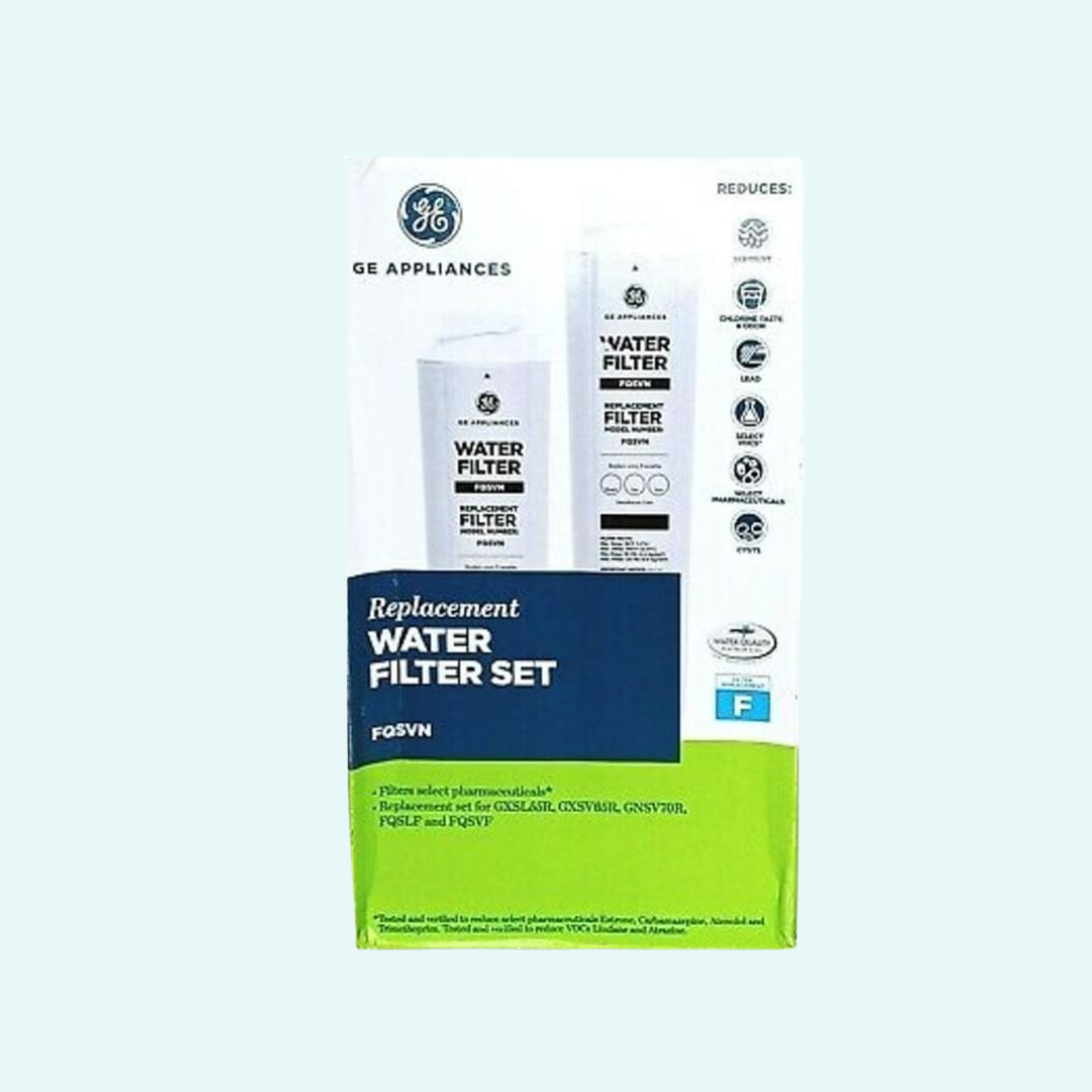 GE FQSVN Dual-Stage Water Filter Replacement – Compatible with GE FQSVF, NSF 42 & 53 Certified