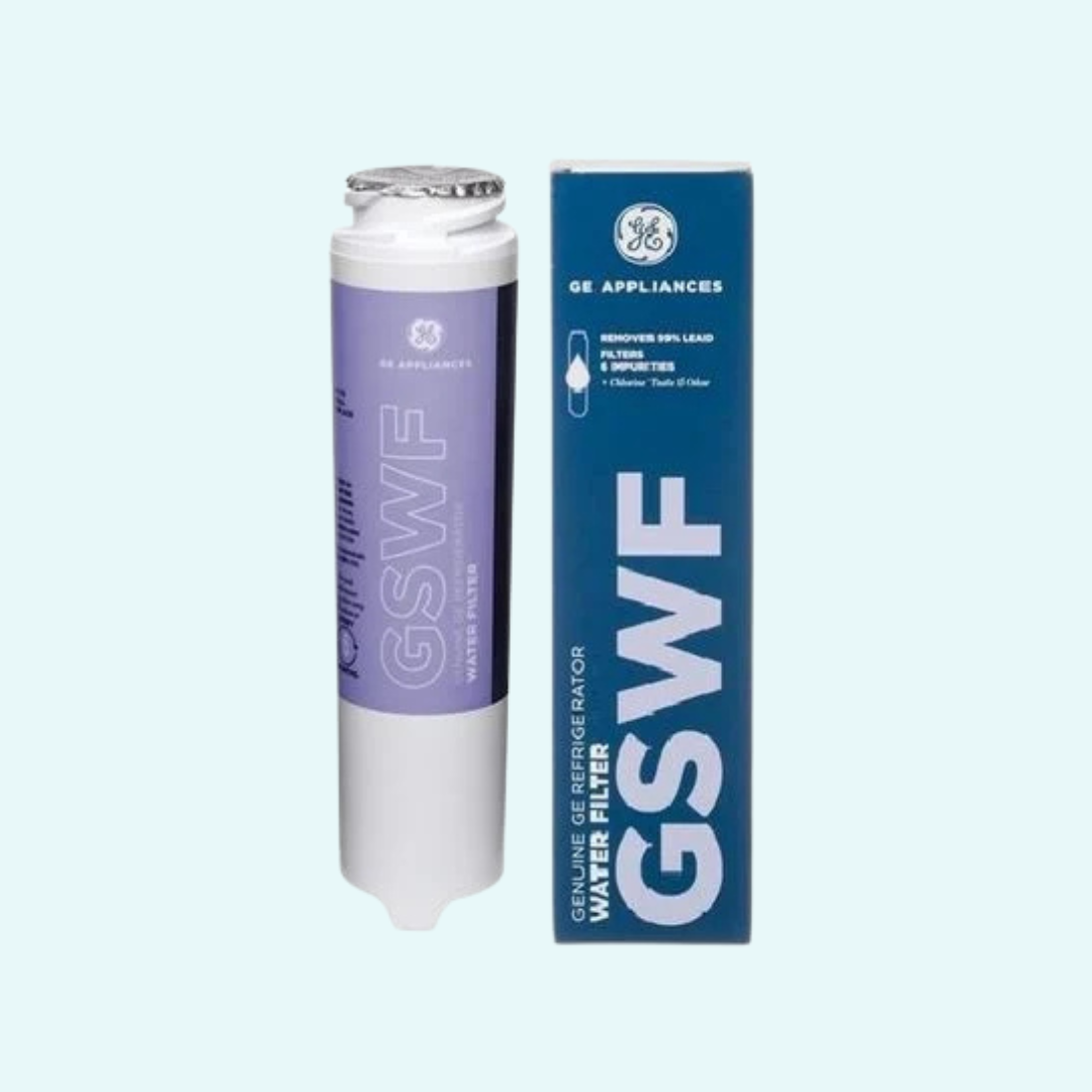 GE GSWF Refrigerator Water Filter Replacement – NSF Certified, 6-Month / 750-Gallon Capacity