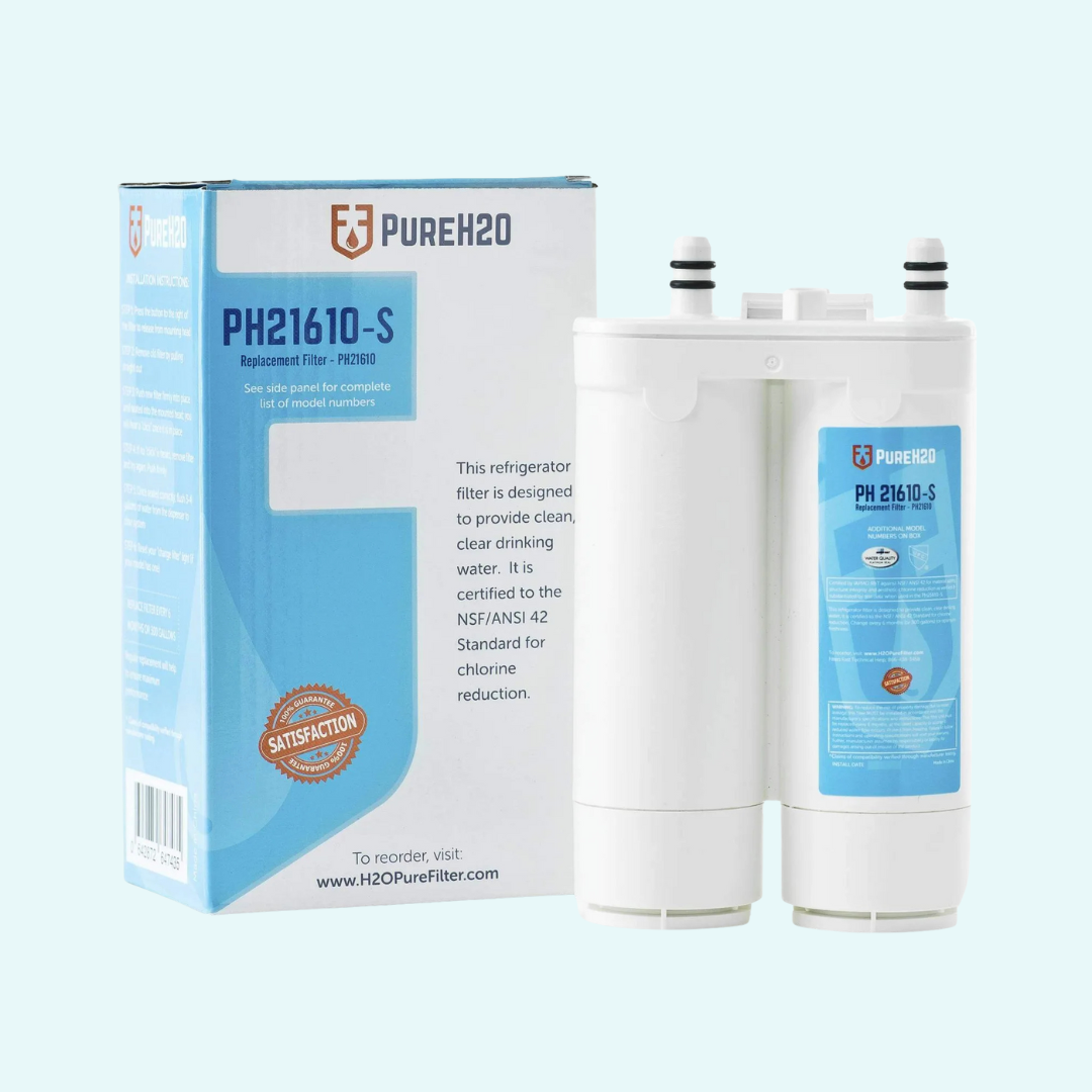 PureH2O PH21610 Refrigerator Water Filter Replacement for Kenmore 46-9911 – NSF 42 & 372 Certified
