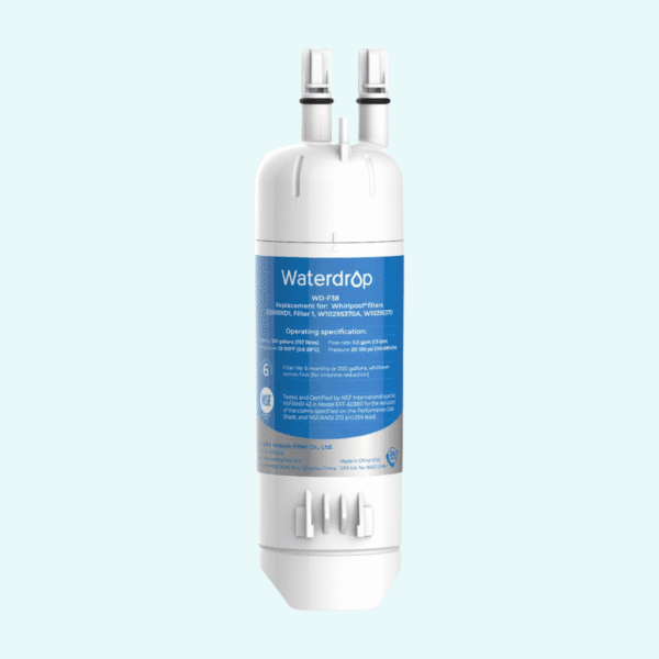 waterdrop edr1rxd1 replacement for everydrop® filter 1, whirlpool® w10295370a, edr1rxd1b, p8rfwb2l, p4rfwb, wd f38, kenmore® 46 9081, 46 9930 refrigerator water filter
