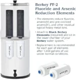 Up to 65% OFF Berkey Authentic Berkey PF-2 Fluoride and Arsenic Reduction Elements Multi Pack