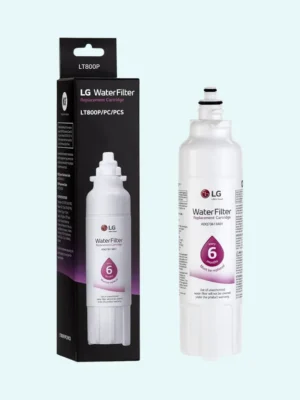 Genuine LG LT800P- 6 Month / 200 Gallon Capacity Replacement Refrigerator Water Filter (NSF42 and NSF53) ADQ73613401, ADQ73613408, or ADQ75795104 , White